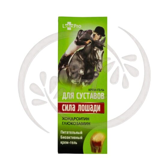 LekoPro "Horse Power" Cream-Gel for Joints Chondroitin/Glucosamine 75ml (Green)